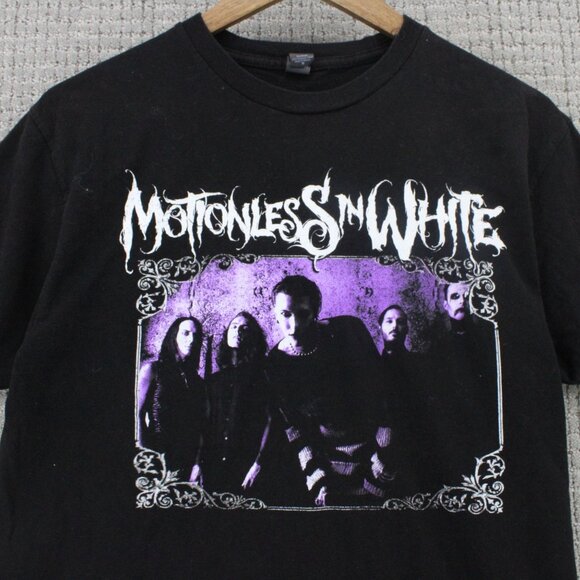 Tultex Shirt Mens Medium M Black Motionless In White Diseased & Disguised 2020 - Picture 2 of 8